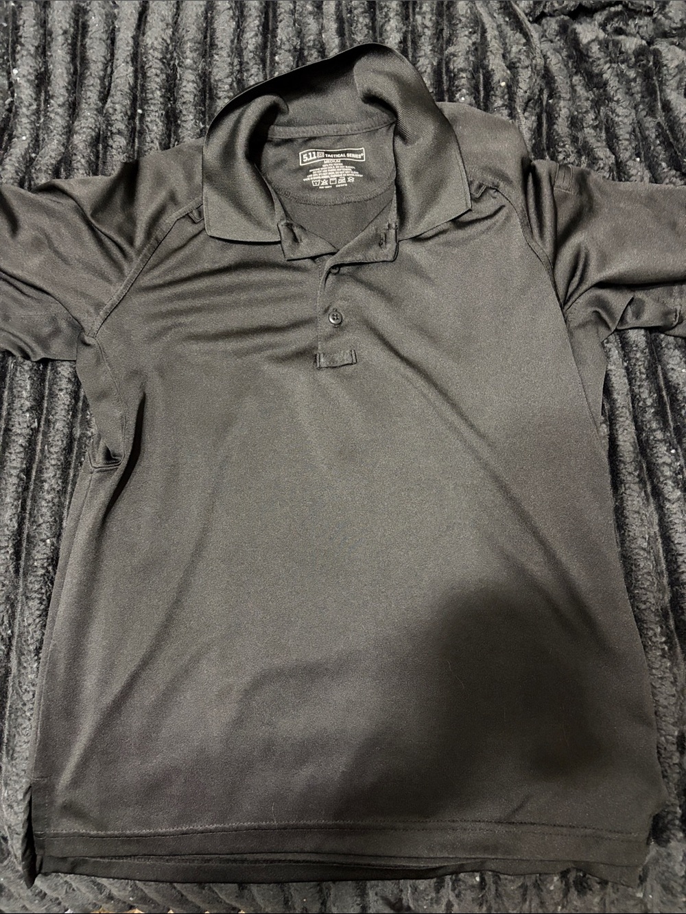 5.11 Tactical Black Men's Short Sleeve Polo